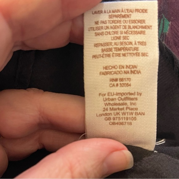 Free People Strawberry Fields boho retro y2k deep V mini dress small - Picture 11 of 11